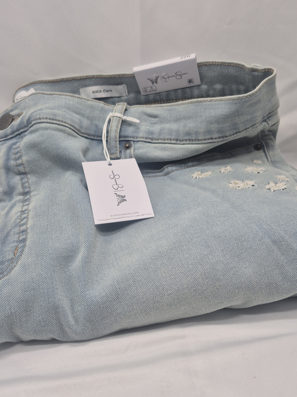 Light Wash Ankle Flare Jeans - Jessica Simpson